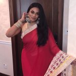 Chandrika Ravi, Un Kadhal Irundhal Actress, red saree, romantic