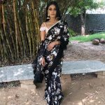 Chandrika Ravi, black saree, pretty