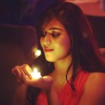 Indhuja, Billa Pandi, night, makeup, light