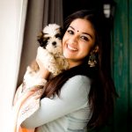 Keerthy Suresh, hd, latest, smile, pet animal