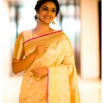 Keerthy Suresh, hd, press meet, saree, heroine