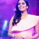 Kiki Vijay, pink dress, television show, anchor