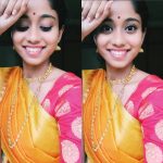 Krisha Kurup, yellow saree, dance