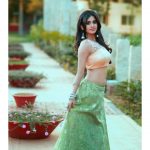 Nabha Natesh, Glamorous Photo Shoot, green dress, romantic