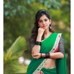 Nabha Natesh, Glamorous Photo Shoot, green saree, hip show