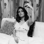 Nandita Swetha, Akshara Heroine, BW, selfie