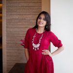 Nandita Swetha, My Name Is Kirataka Actress, red dress