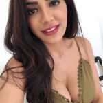 Nikki Tamboli, Dharma Prabu Actress, top view, green bra