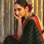 Ragini Dwivedi, Amma Actress, green saree