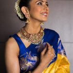 Rakul Preet Singh, saree, shy, wallpaper, hd