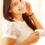 Sakshi Agarwal, white dress, coffee