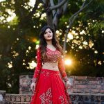 Sanchita Shetty, cover picture, red dress, photo shoot