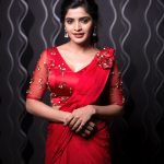 Sanchita Shetty, instagram, photoshoot, saree, red saree