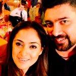 Simran, husband, selfie, hd, family