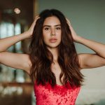 Sonam Bajwa, Carry on Jatta 2 Actress, red dress