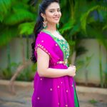 Sreemukhi, pink sall, favorable