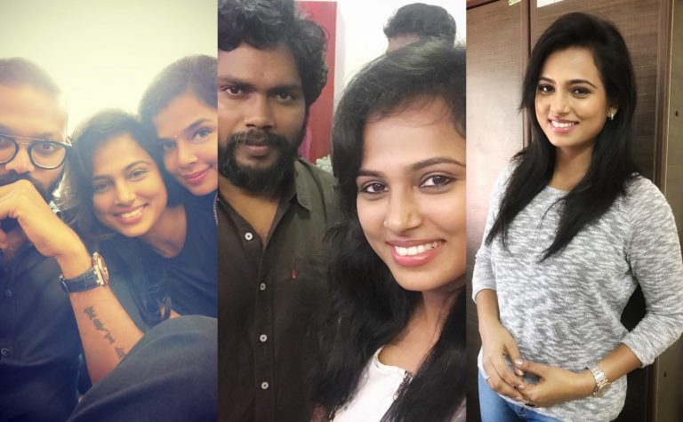 Actress Ramya Pandian with Celebrities & Family Pictures