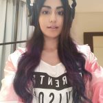 Adah Sharma,  head phone, handsome