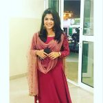 Aparna Balamurali, red chudi, home