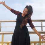 Athulya Ravi, Naadodigal 2 Actress, black dress, smile