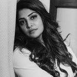 Manjima Mohan, black & white, BW, photoshoot