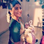 Manjima Mohan, saree, traditional look, children