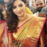 Mehreen Kaur Pirzada, inaugrate, event, saree