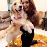 Natasha Doshi, Kothala Rayudu Heroine, dog, black dress, pet lover