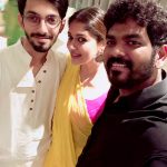 Nayanthara, Anirudh , Vignesh Shivan, saree