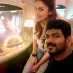 Nayanthara, Vignesh Shivan, sit, flight, couple, tamil celebrity