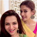 Nayanthara, selfie, saree, Dhivyadharshini, tamil actress