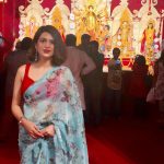 Shraddha Das, saree, temple, new look