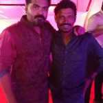 Str, Simbu, 2019, new year party, brown dress, fan