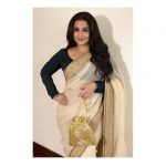 Vidya Balan, white saree, stunning