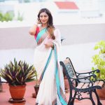 Bommu lakshmi, 90 ml heroine, Debut Actress, white saree