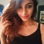 monisha ram, 90 ml actress, black inner, selfie