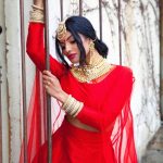 Chandrika Ravi, red dress, favorable