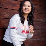 Srushti Dange, Pottu Actress, white t shirt