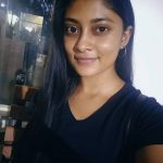 Ammu Abhirami, no makeup, black dress, asuran