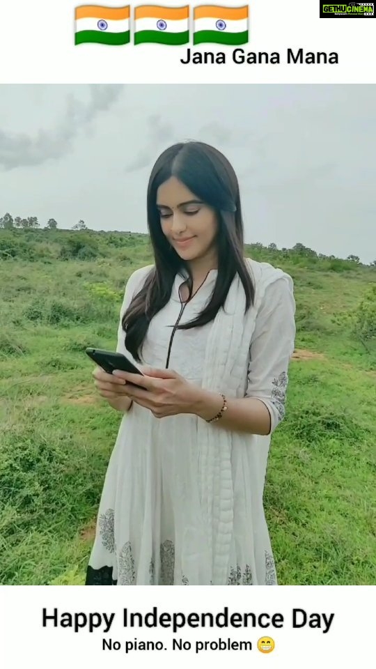 Adah Sharma Instagram - TAG someone who should try this on their phone ❤️ and then you try this on your phone and tag me ! Il repost 😍 . To get the digits go to my YouTube channel... Otherwise do a little mehnat and find the tune on your phone 😁🤓 . #HappyIndependenceDay . Also Thank you for soooo much love on all my piano playing and singing videos . But if you don't have access to a keyboard you can make anything your instrument (remember....anythingggg!)The lockdown can only restrict your physical movements but feel FREE to Soar high with your mind 🙃 . . P.S. phone chahe jo bhi country mein bana ho, har device par bajega Bharat ka national anthem 🇮🇳❤️JAI HIND!
