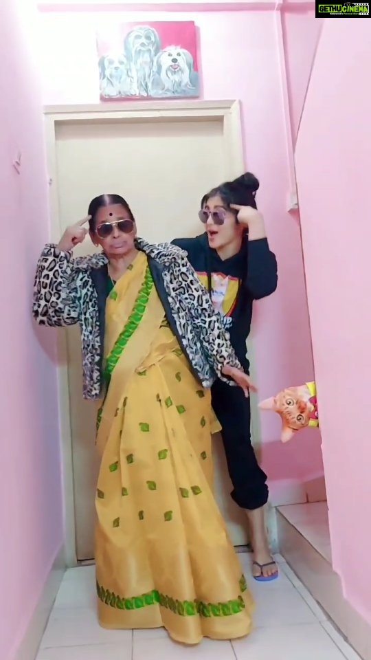 Adah Sharma Instagram - Tag your partner in crime #DrunkNHigh THANK YOU ALLL for sooo many covers and millions and millions of views on our video(go watch Youtube if you haven't yet) ! And since a lot of you wanted to see Paati dancing on it ....here goes 😁 @mellowmellow @aasthagill @akullofficial @vyrloriginals . #PartyWithPaati #100YearsOfAdahSharma #adahsharma P.S. Paati is grandmother not mother. Video shot by : Mother of Adah Sharma Special Appearance : Radha Sharma @adah_ki_radha