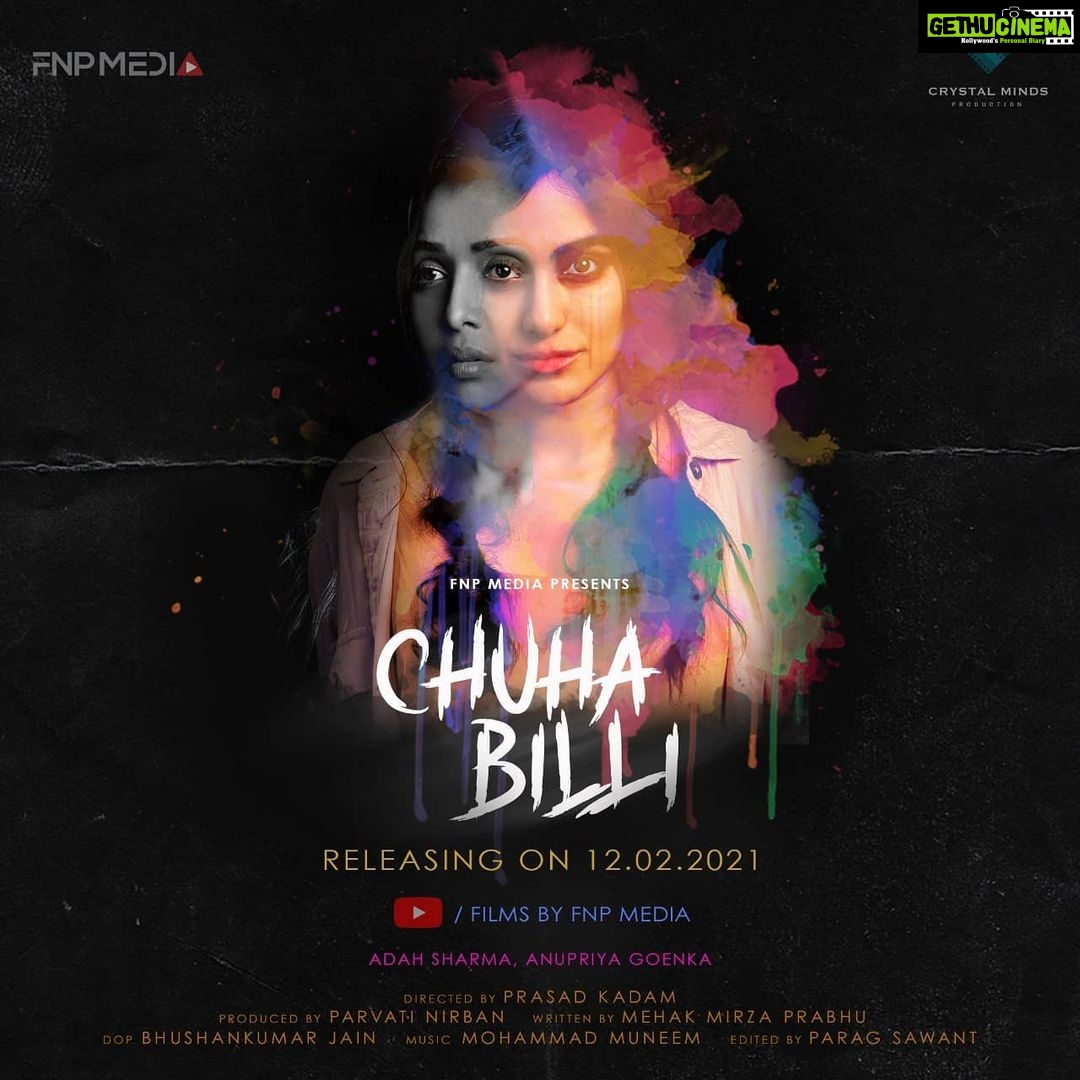Adah Sharma Instagram - Team Chuha or Team Billi ? Pick a side 🐈🐀 . “Chuha Billi” my next Hindi-English film . @fnpmedia @crystalmindsproduction Directed by: @prasadkadam87 @adah_ki_adah @goenkaanupriya @mehak.mirza.prabhu @poetic_geeek @goddessofitsownkind @asira.tarannum @snehal_uk @makeup_sidd @juhi.ali #100yearsofAdahSharma #adahaharma