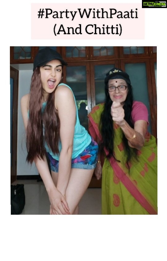 Adah Sharma Instagram - Weekend Party scene !!! for all my Tamil audience who ask me to share more videos in tamil...here you go .. Also please help us translate in Tamil: As You sow So you reap ❤️ special appearance : ShantaChitti Paati is sitting with me and the yellow kurta at the end maybe my mother ..she's very beautiful so it's possible that I'm adopted.. #PartyWithPaati #100yearsofAdahSharma #adahsharma