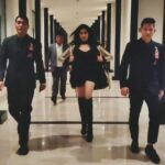 Adah Sharma Instagram - Walking towards the unknown future like.... 🖤💣🏴🕷️✒️🧤🎩♠️ GUESS what i was doing exactly one hour before this.The right answer gets something very special in my next post 😁 . . This was shot pre corona times , walking from my habilitation to the event. P.S. don't miss the exchange of looks between my bodyguards #100yearsofAdahsharma Cont....next post