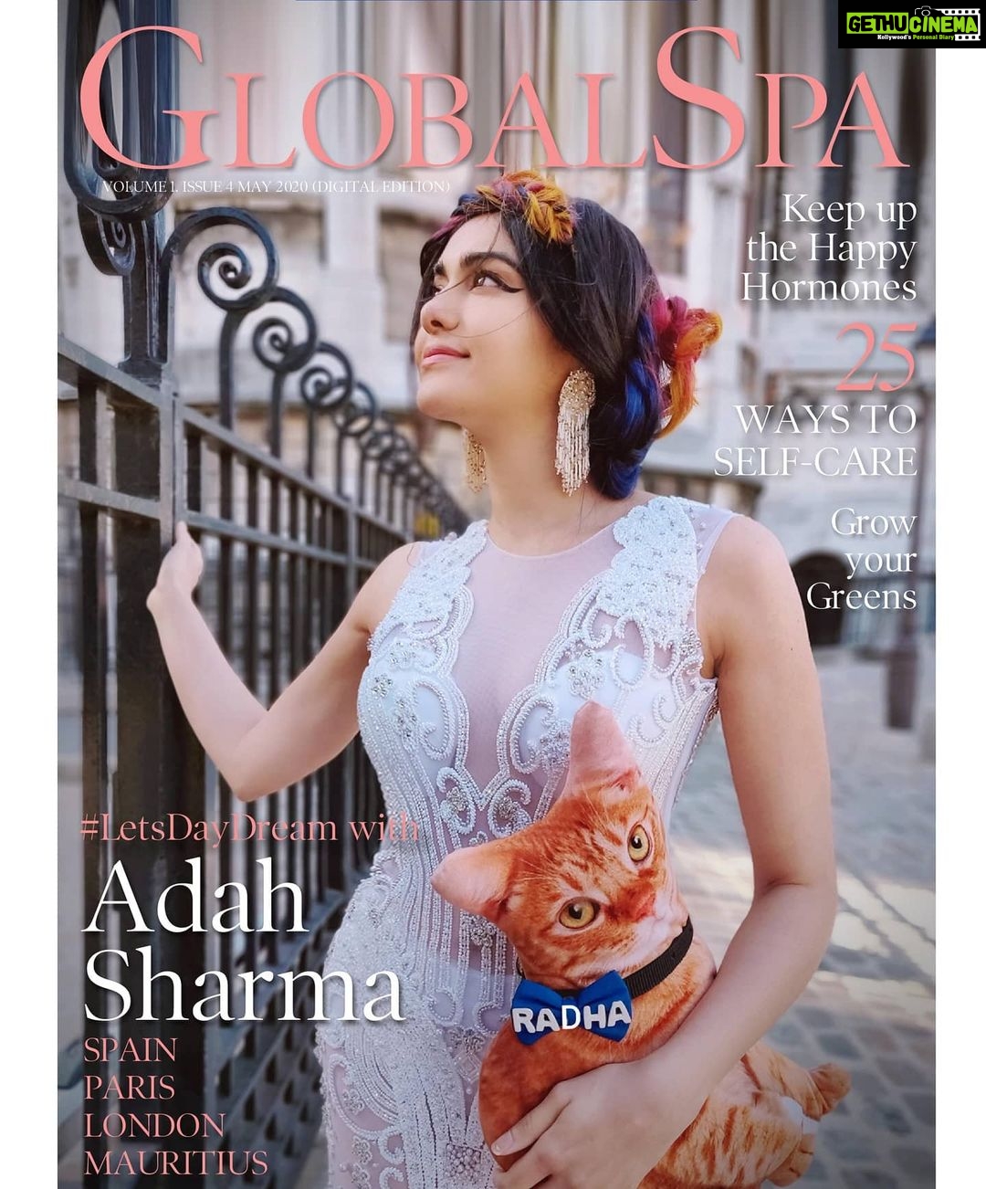 Adah Sharma Instagram - Where do you want to travel to and with who? #LetsDayDream (I mean in your dreams!! Since we can't actually get out ) This month's cover of @globalspa_mag . . P.S. this is @adah_ki_radha 's debut on a big magazine cover ! Dreams do come true !! To many more ! . #globalspa #wanderlust #travel #paris #travelgram #love #travelphotography #adahsharma #traveltheworld #100yearsofAdahsharma Paris, France
