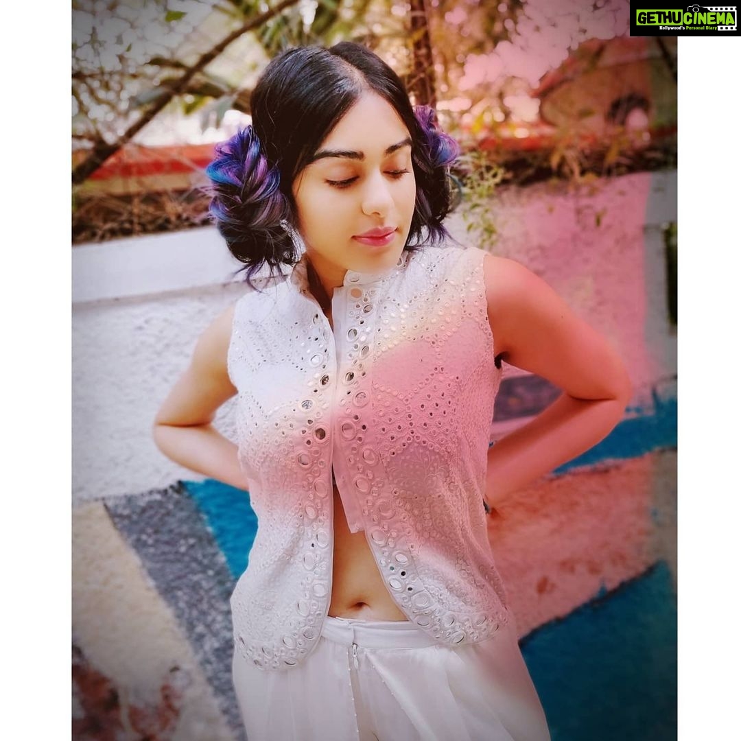 Adah Sharma Instagram - What are your Holi plans ? What colour should we colour my hair next π€£ . I don't need Corona virus to avoid humans π¬ I have mastered the skills of recluse behavior π©π» So I will be indoors with my colourful thoughts about all my black and white boyfriends ππ€£ . . Wearing : (this was for promotions for #tuyaadaya not Holi but they make nice Holi pics π the other pics were promotions for HOLIday haha #punster and i don't think anyone will get so much colour on themselves even after hours of playing Holi ππ) Outfit - @29india Accessories - @accessorize Shoes - @ceriz_fashion Styled by - @juhi.ali Hair- @snehal_uk Makeup @makeup_sid1
