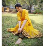 Adah Sharma Instagram - Kathak to me is expressing my adah . And what better than a bright yellow outfit to start my morning dance routine with? This traditional Anarkali is perfect for my riyaaz. I found it on Amazon. Check out the amazing ethnic collection on @amazondotin and make your #HarPalFashionable. Stay tuned to my page to have a sneak-peek into a day in my life and how I make my har pal fashionable 💁‍♀️♥️🤸 @amazonfashionin