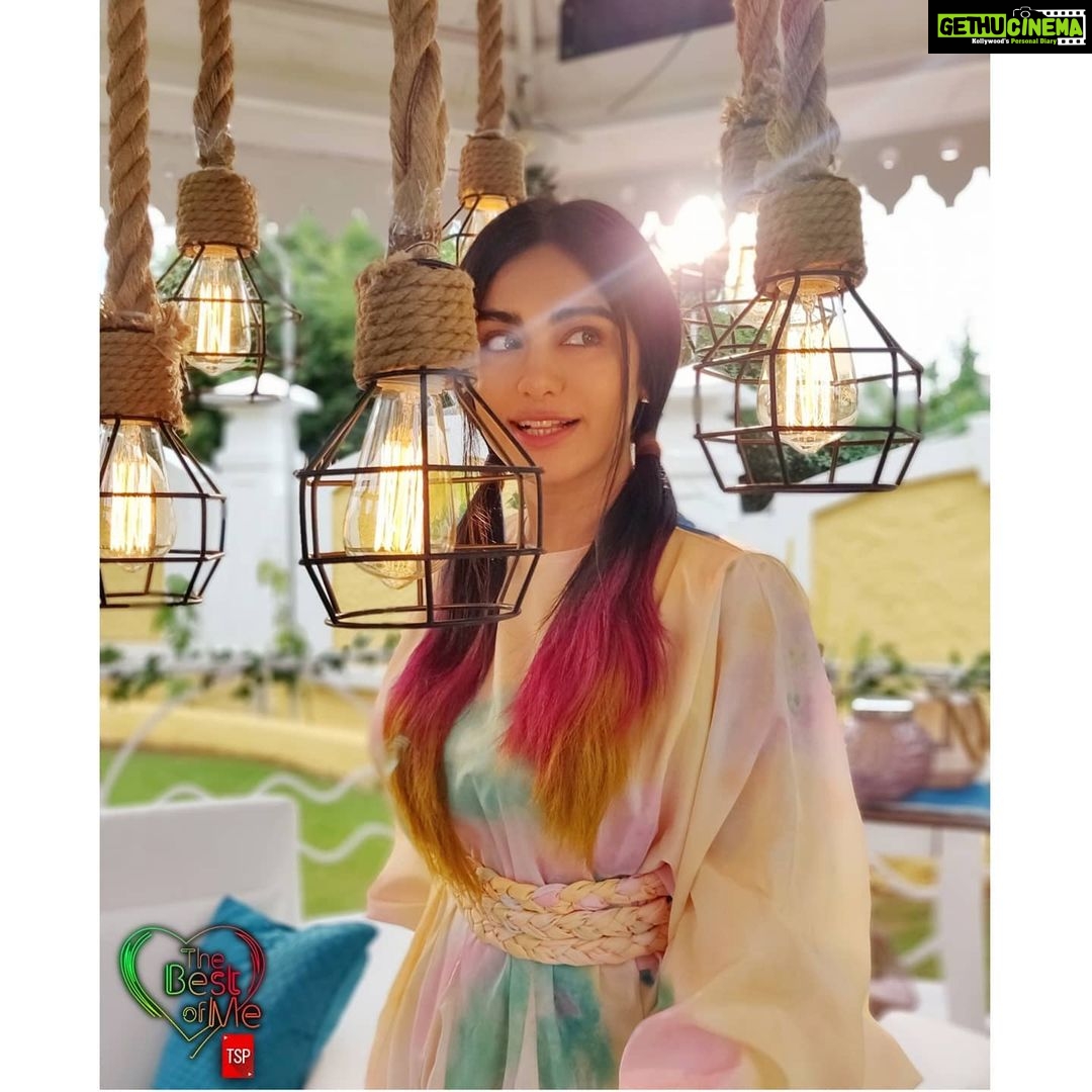 Adah Sharma Instagram - I had a lot of fun playing Matchmaker on #TheBestOfMe , matching people , putting them on dates Watch all the episodes soon on @thescreenpatti 's Facebook page .. What would your perfect date be? Chalo now someone find a match for me also ! I might have someone in mind π . . . Poll : Radha Sharma or Junglee billi . Outfit - @madglam Watch - @jokerandwitch Styled by- @juhi.ali HMU- @makeup_sid1 @snehal_uk