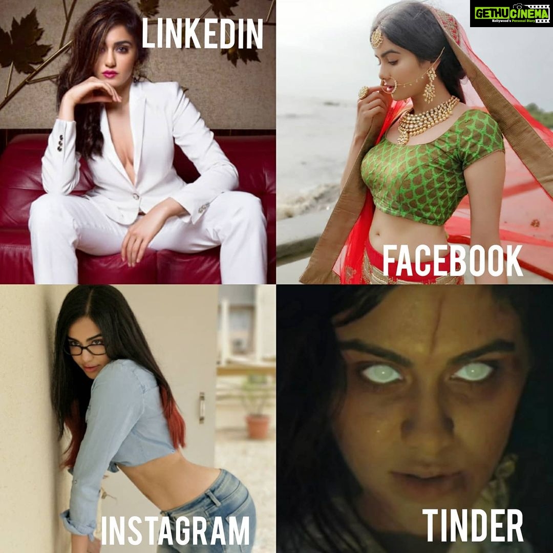 Adah Sharma Instagram - Poll : Swipe LEFT ? or Swipe RIGHT . . I mean if he can handle me at my worst then he is the one right ?😍 so swipe RIGHT ? 😈 #imnotontinderbutihaveawholesetofpicstoscareboysaway . I also have tips on how to repel men..... mosquitoes I don't know...they love me even with mosquito repellent slathered on #sacchapyar #100yearsofAdahSharma #1920to2020 #dollyparton #dollypartonchallenge