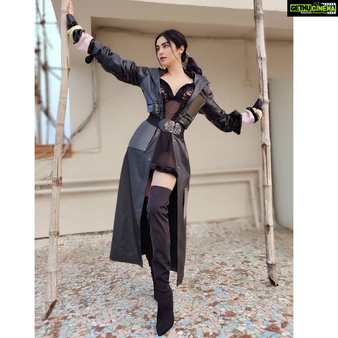 Adah Sharma Instagram - When you find yourself in a 'stick'y situation you must ..... The answer is : Kick.... . SWIPE to see the the man of my dreams 😬😬😬how do you think we look together ?